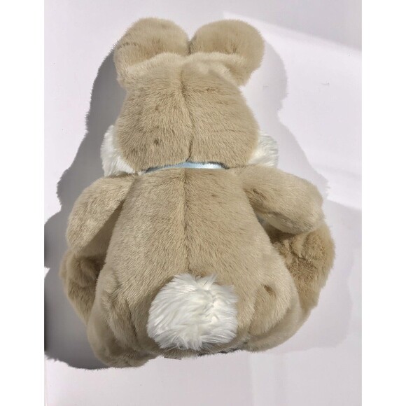 Bunny Rabbit Stuffed Animal 14/19 inch White/Brown Super soft fur - Picture 5 of 8